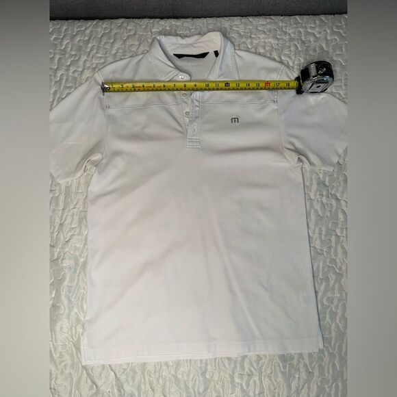 Travis Mathew White Polo Shirt Men’s M Golf Athleisure Classic Resort Wear - Picture 8 of 10